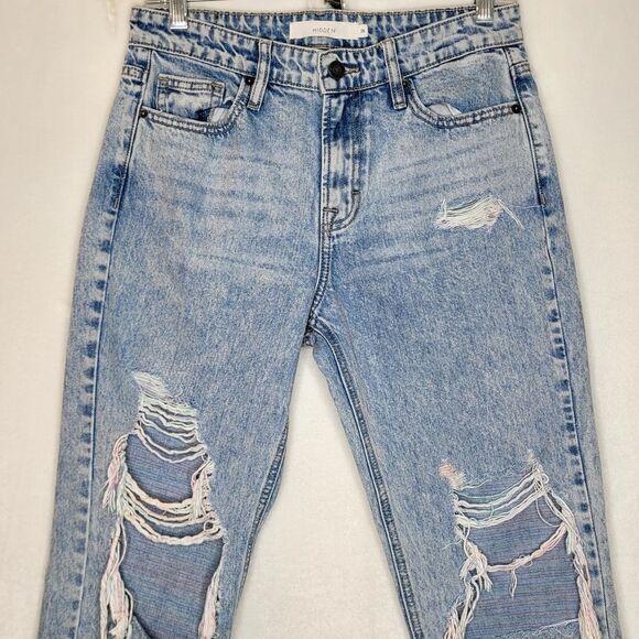 Hidden Denim with Multicolor Distressed Threads Size 26 - Picture 2 of 14